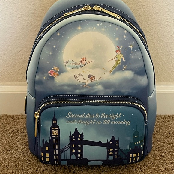 Second star to the right Peter Pan Loungefly backpack - Picture 1 of 2